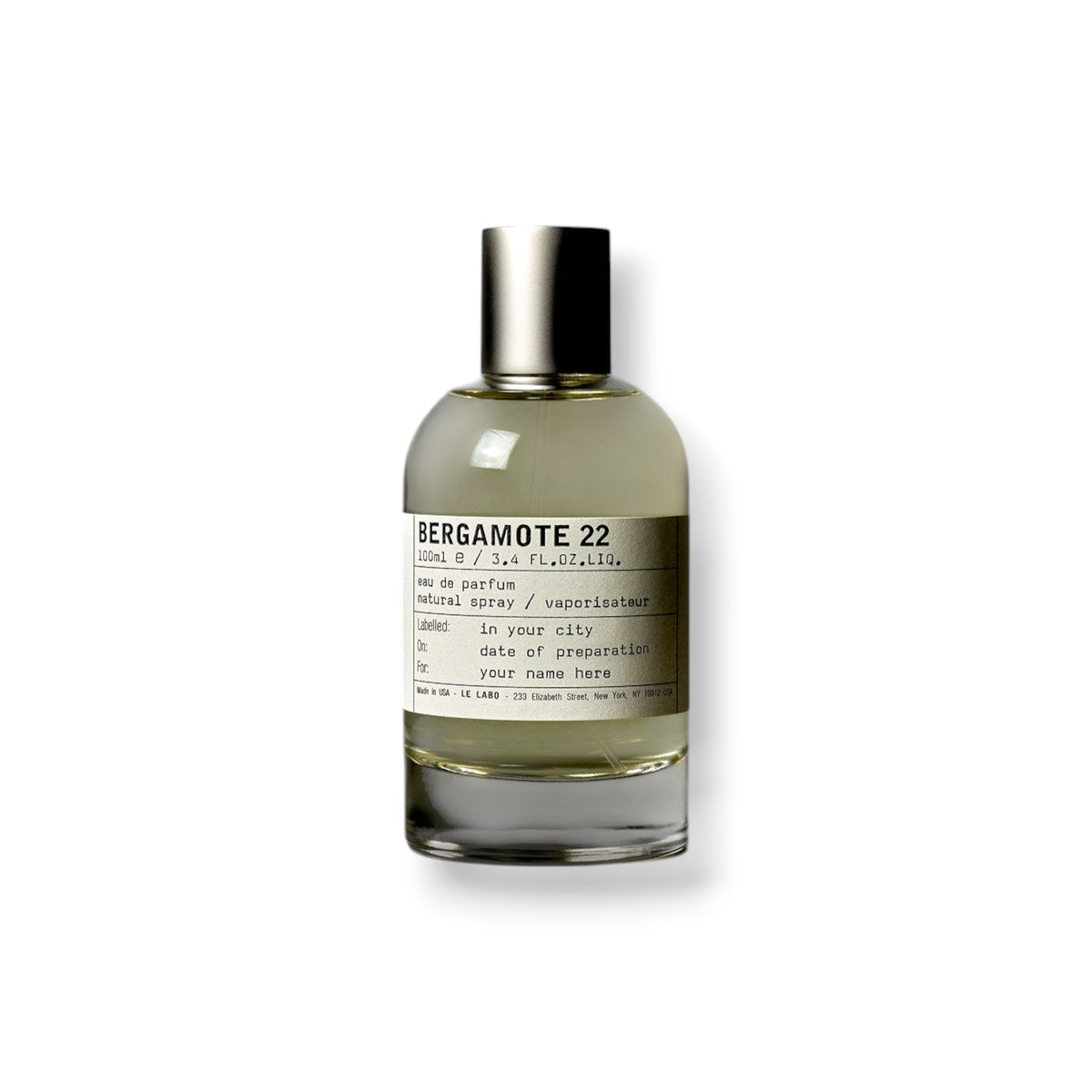 Le Labo Bergamote 22 official fragrance sample