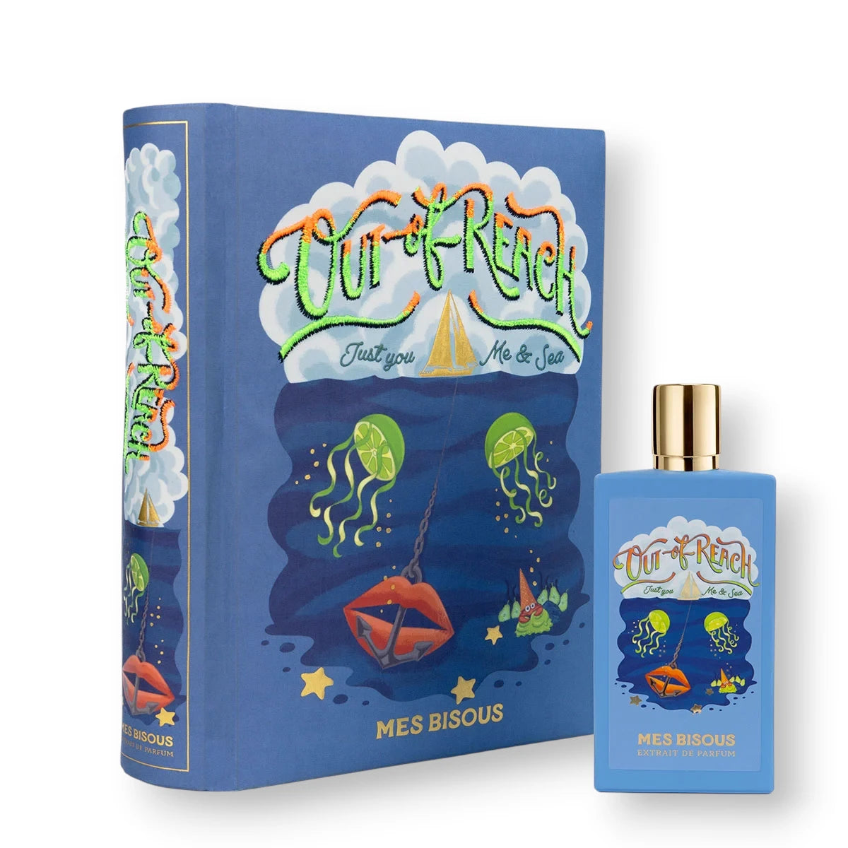 Mes Bisous Out of Reach Extrait de Parfum 100ml blue bottle box
