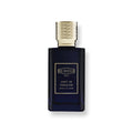 Scent Syndicate LLCH Ex Nihilo Lust in Paradise Extrait de Parfum bottle. Dark blue glass with gold cap and label.